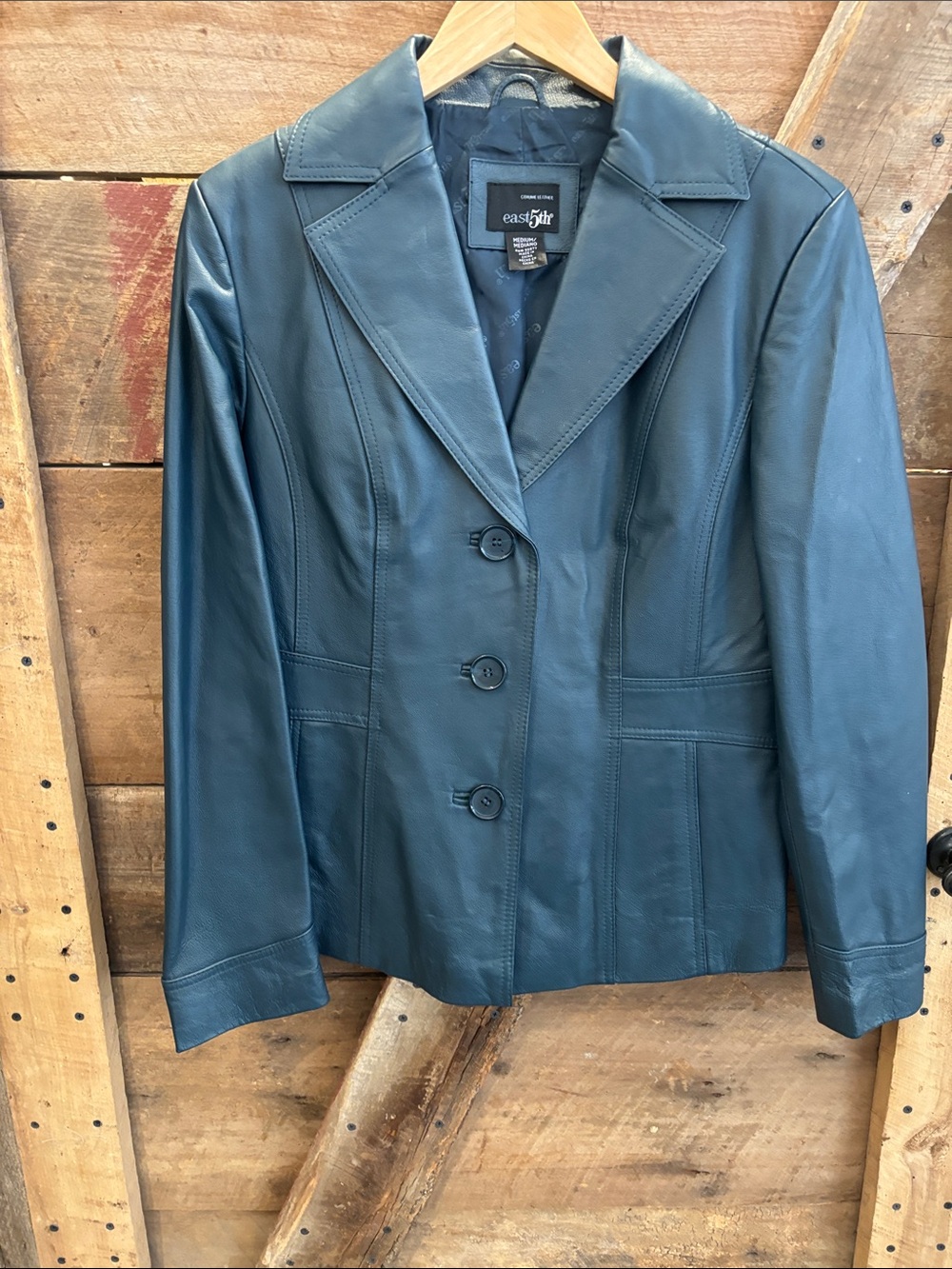 NWOT East fifth genuine, leather jacket